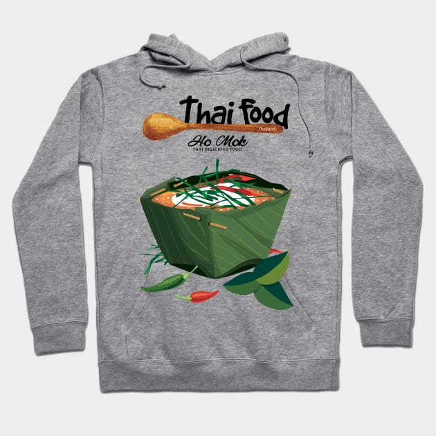 Ho Mok Thai Delicious Food Hoodie by KewaleeTee